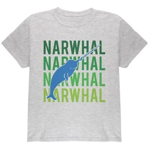 Narwhal Stacked Repeat Youth T Shirt - Picture 1 of 1