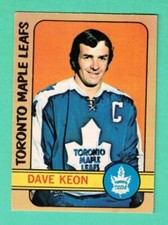(1) DAVE KEON  1972-73 O-PEE-CHEE # 108 MAPLE LEAFS EX/EX+ CARD (H4463)