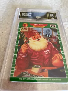 BARACK OBAMA SANTA CLAUS 2022 LEAF PRO SET # 1989-11 1 OF 257 GRADED 10 L@@@K - Picture 1 of 2