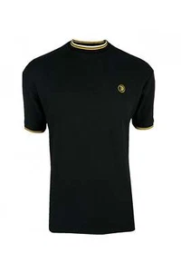 Trojan Mens T-Shirts - Textured Cotton Twin Tipped Collar Tee - TC/1037 - Picture 1 of 9