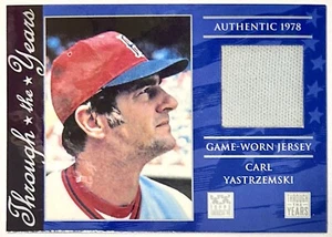 2002 Topps American Pie Through the Years Carl Yastrzemski reliquia #TTY-CY Red Sox - Foto 1 di 2