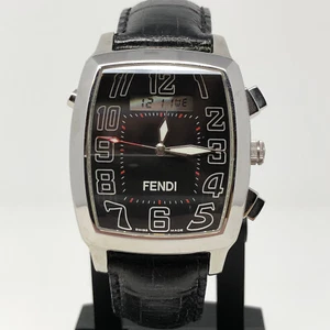 Fendi Watch Orologi 7200G Mens Stainless Quartz Digital Analog Deploy OLD STOCK - Picture 1 of 13