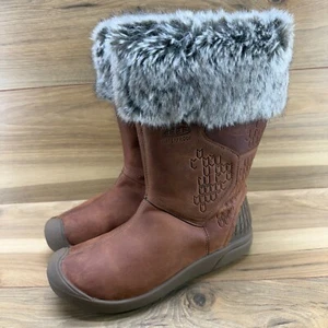 Keen Freemont Womens Boots 7 Rust Brown Waterproof Leather 200 Gram Faux Fur - Picture 1 of 11