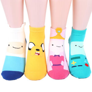 Adventure Time Character Sneakers Socks With Finn and Jake 