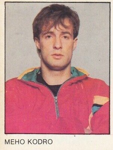 sticker MEHO KODRO Velez Barcelona Sociedad Football 89/90 edition Yugoslavia