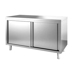Tavolo Acciaio Inox cm 140x70x85/90h 100 % Aisi 304 Armadiato Professionale - Foto 1 di 1