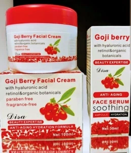 Goji Berry Facial Cream 100ml + Goji Berry Face Serum 30ml ... - Picture 1 of 3