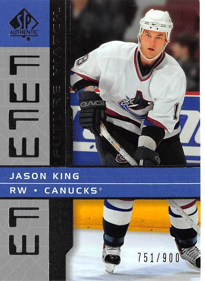 2002-03 SP Authentic #218 Jason King RC /900 - Image 1 of 2