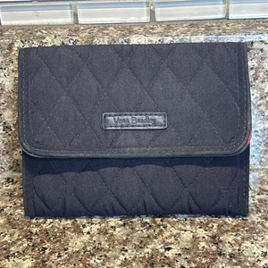 Vera Bradley Women's Navy Quilted Pattern Tri-Fold All-In-One Wallet - RFID - Picture 1 of 6