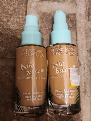Lot Of 2 Physicians Formula Butter Believe It Foundation & Concealer - Medium - Image 1 of 4
