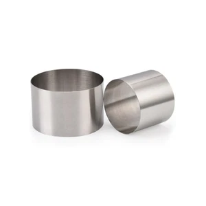 2pcs Round Shaped Stainless Steel Mousse Ring Cake Cookie Baking Mold Biscuit - Picture 1 of 11