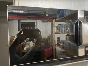 Sharp R860S 3in1 Mikrowelle mit Grill und Heißluft 25 L 900W Keramikboden - Bild 1 von 10