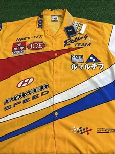 BARE Fox Speed Racing Cup Collection Mens Button Down Shirt Orange Large NWT - Picture 1 of 12