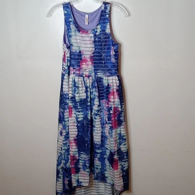 Vestido Xhilaration Niñas Tie Dye Manga Corta 6 XL. Playa. Foto 1 de 4