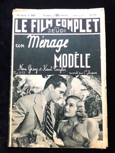 LE FILM COMPLET N°2320 09/1939 NAN GREY KENT TAYLOR UN MENAGE MODELE CINEMA 791 - Imagen 1 de 1