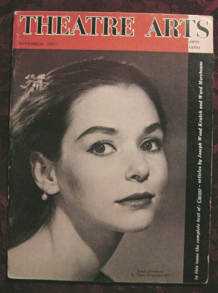 THEATRE ARTS November 1957 Susan Strasberg James Lee Joseph Wood Krutch - Image 1 of 1