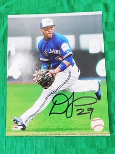 Devon Travis Toronto Blue Jays handsigniertes Fielding 8x10 Foto ungerahmt neuwertig - Bild 1 von 4