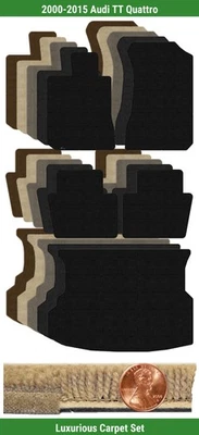 Juego de alfombrillas Lloyd Custom Luxe para Audi TT Quattro 2000-2015 (5 piezas) #GL Foto 1 de 4