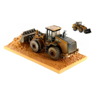 CAT 966M WHEEL LOADER RUSPA GOMMATA "WEATHERED SERIES" 1:50 Diecast Master Mezzi - Immagine 1 di 3