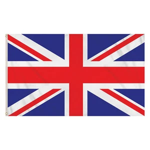 Quality Union Jack Flag 3X5ft UK Great Britain 2 Eyelets Vibrant Colour Prints - Picture 1 of 7