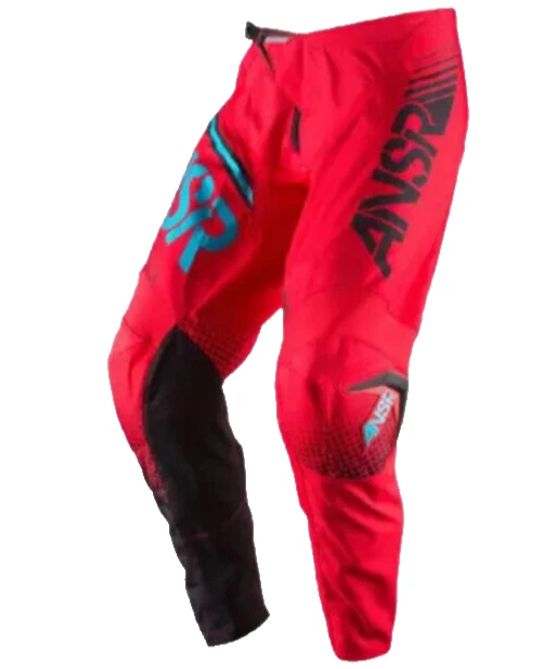NWT ANSR Answer Racing A17 Sycron MX Pants 471747 Youth 26 Red / Teal Offroad - Image 1 of 4