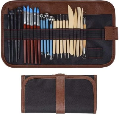 24 Piece Clay Sculpting Tools Great For Art Projects Pottery Carving Kit Sets UK