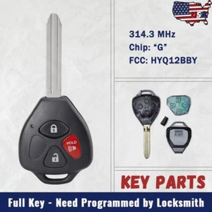 for TOYOTA 4RUNNER RAV4 2010-20 remote key fob transmitter HYQ12BBY "G" CHIP 3B - Picture 1 of 5