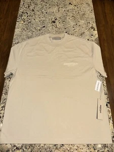 Fear Of God Essentials Short Sleeve Tee Wheat Sz Medium NEW - Picture 1 of 9