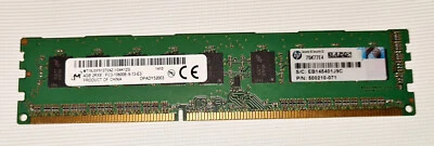 4GB RAM Micron MT18JSF51272AZ-1G4K1ZG DDR3 4GB Server RAM ECC Unbuffered - Image 1 of 2
