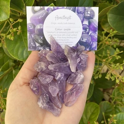 "AMETHYST POINTS" - Natural Raw Points - Very Good Colour - 100 Grams Bulk Lot - image 1 of 4