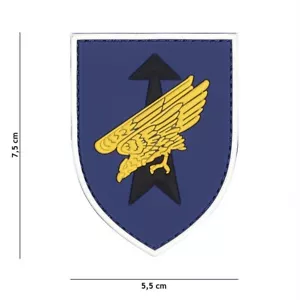 3-D PVC-Aufnäher Kommando Spezialkräfte KSK  ca 5,5 x 7,5  cm in blau mit Klett - Picture 1 of 1