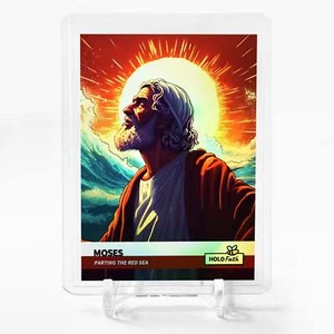 MOSES Holographic Card 2023 GleeBeeCo Holo Faith Parting the Red Sea #MSPR - Picture 1 of 2