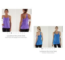 🌸Spring Cleaning🌸 Lululemon Bundle (2) Tank Tops. Turquoise/Purple. Size 6