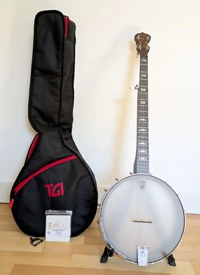 Deering Goodtime Artisan Americana 5-String Banjo Soft Case Spare Strings Capo - Image 1 of 4