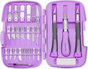 Craft Knife Precision Cutter Hobby Knife Blades Set (30Pcs) for Art Work, Scrapb - Picture 1 of 7