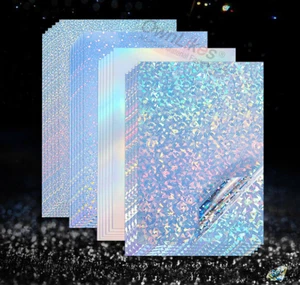 5 Sheets Holographic A4 Size (8.25" x 11.7") Printable Holographic Vinyl Sticker - Picture 1 of 6