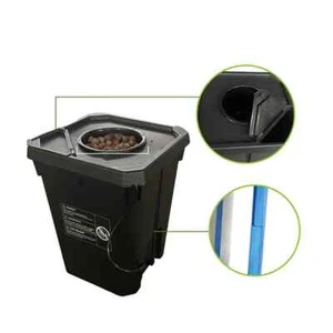 Deep Water Culture (DWC) Bucket Kit – 5-Gallon Square with Level Indicator - Picture 1 of 6