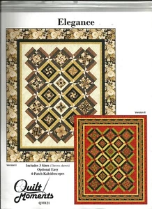"Elegance" quilt pattern by Quilt Moments - throw, twin, queen, king - NIP - Picture 1 of 2