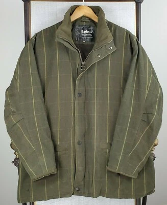 BARBOUR ITALY Trapper Endurance Mens Size XL Wool/Nylon Tweed Field Jacket Plaid - Image 1 of 4