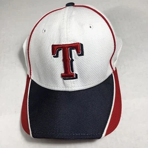 Texas Rangers Red, Black, and White Baseball Cap New Era, Size Medium/ Large - Picture 1 of 6