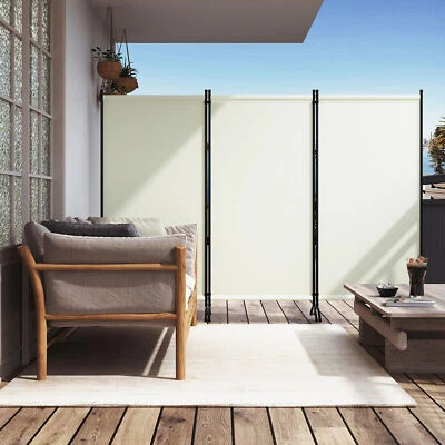 Paravent,3-teiliger Raumteiler, Freistehend,Faltwand,Sichtschutz,255 x 182cm - Bild 1 von 4