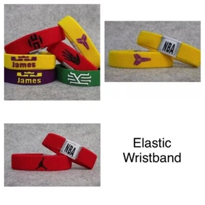 Kobe Jordan or LeBron Stretchable Elastic Nylon Baller Band Bracelet Free Ship! - Picture 1 of 4