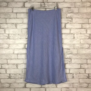 J.Crew Damen-Schlupfrock neu mit Etikett französisch blau Gwyneth Leinen LARGE BY899 - Bild 1 von 6