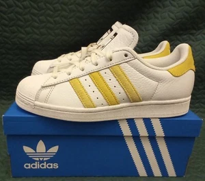 Adidas Superstar W Trainers Crystal White Impact Yellow Almost Yellow IG4657 4uk - Picture 1 of 6