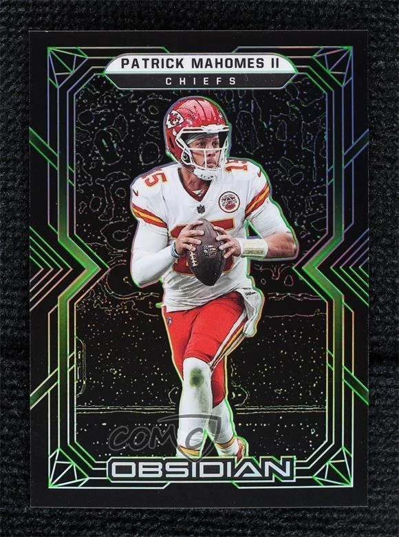 2022 Panini Obsidian Electric Etch Green 47/50 Patrick Mahomes II #58