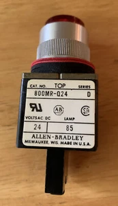 ALLEN BRADLEY 800MR-Q24R Series D Red Pilot Light 24V - Picture 1 of 4