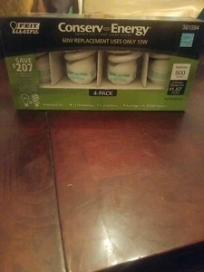 Conserv Energy 4 Pack 60 Watt Replacement Uses Only 13W  - Picture 1 of 12