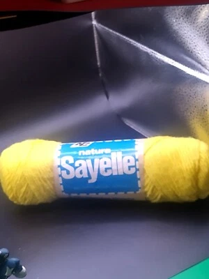 Natura Sayelle 100 Acrylic Lemon (Yellow 331  4 PLY 3.5 oz USA VTG One Skein. 1I - Image 1 of 4