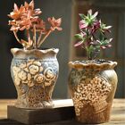 2PCS Crude Ceramic Flower Pots with Drainage Hole~NO FLOWER~