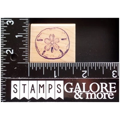 Estampillas de goma Inkadinkado Sea Shell Sand Dollar Ocean Beach #T07 Foto 1 de 2